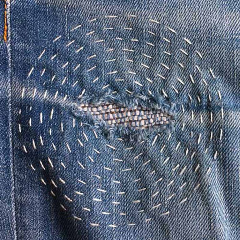 Sashiko, Flicktechnik
